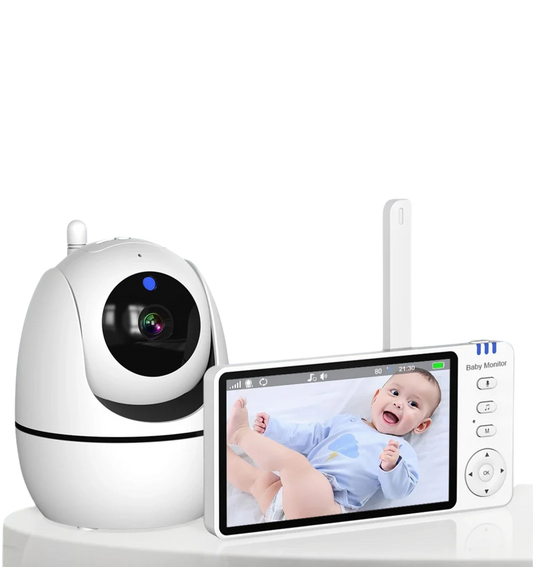 Wireless Baby Monitor with 5-Inch LCD Screen & Panoramic Camera